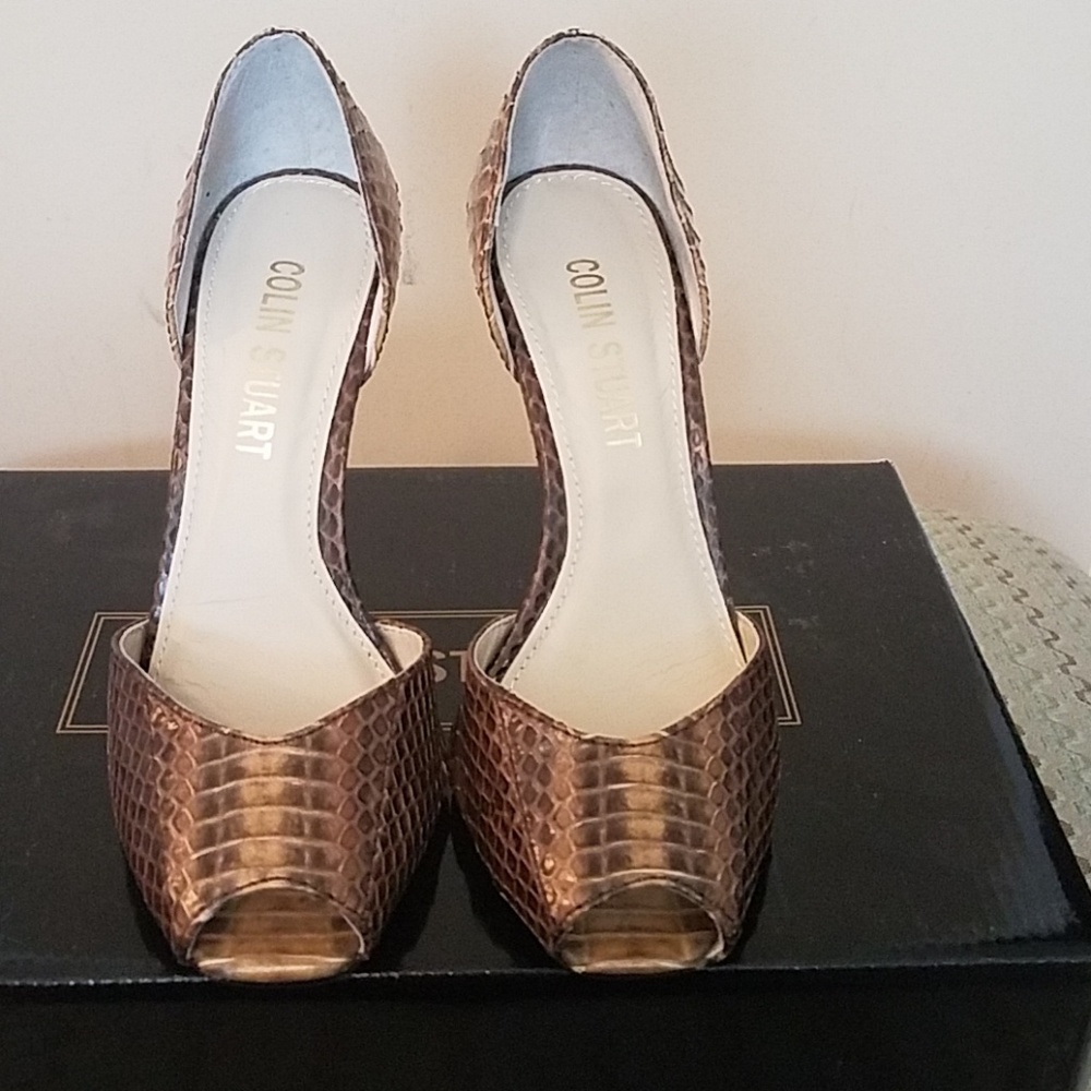 Colin Stuart Snakeprint heels